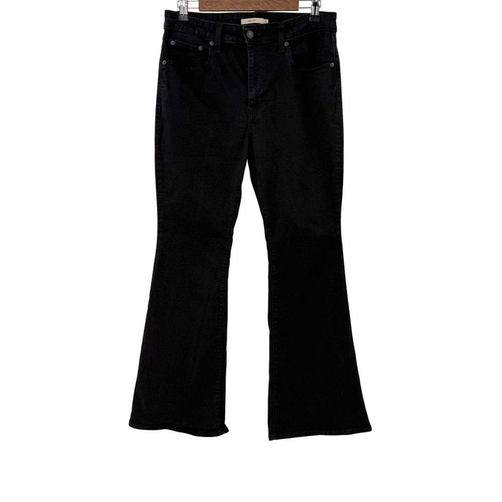 Levi's Women's 726 Flare Black‎ Denim Jeans Size 31